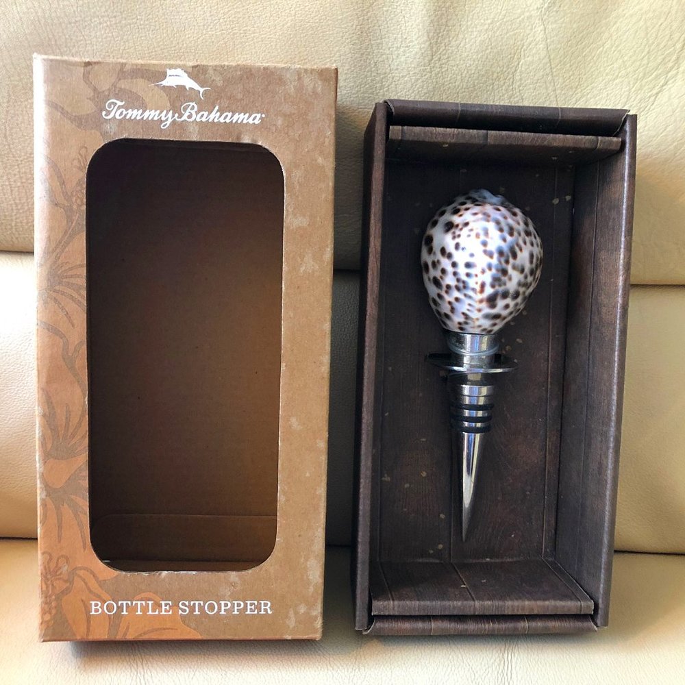 NWOT Tommy Bahama Real Shell Bottle Stopper